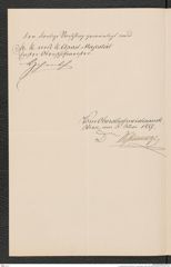 k.k. naturhistorisches Hofmuseum, Intendanzakten 1885-1896 (Hauer), Aktenzahl Z.193/1887, Seite 2